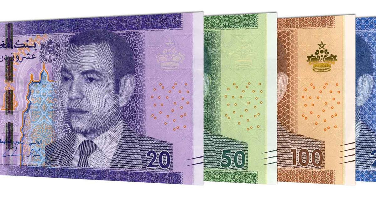Moroccan dirham banknotes; Wafa Assurance (WAA) is a leading Moroccan insurer listed in Casablanca