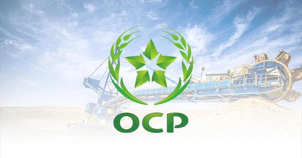 Phosphate mining operations at Khouribga, Morocco, operated by the OCP Group